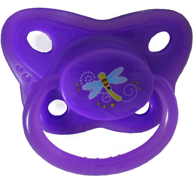 Purple with Dragonfly Pacifier
