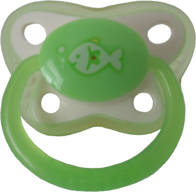 Green with Fishy Pacifier