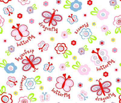 Pink Butterfly Print