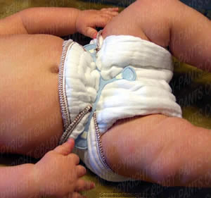 Snappi on Diaper